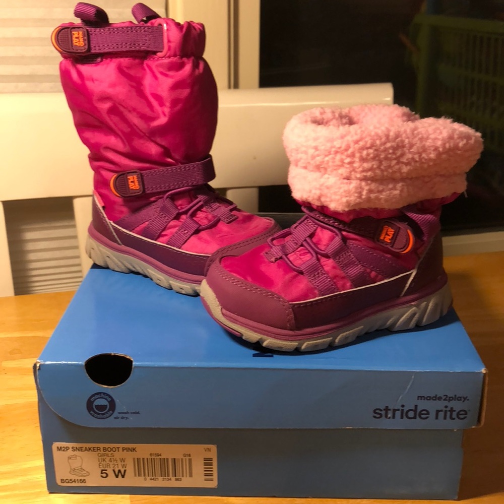 NEW stride rite toddler waterproof boots